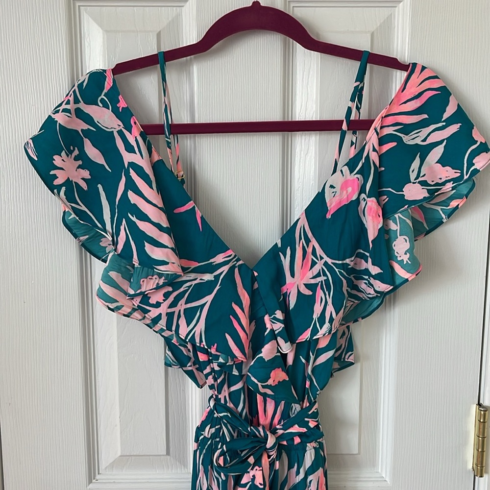 summer or vacation patterned jumpsuit - Lilly Pulitzer Emilea Jumpsuit NWT - Picture 3 of 9